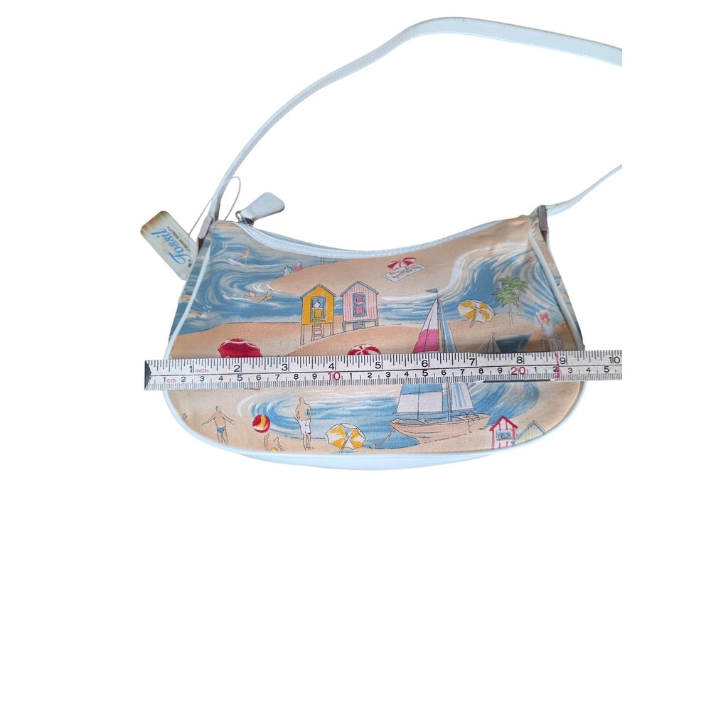 Fossil Somerset Top Zip Print Beach Baguette Shoulder Bag SL3718567 NWT Y2K - Picture 7 of 14